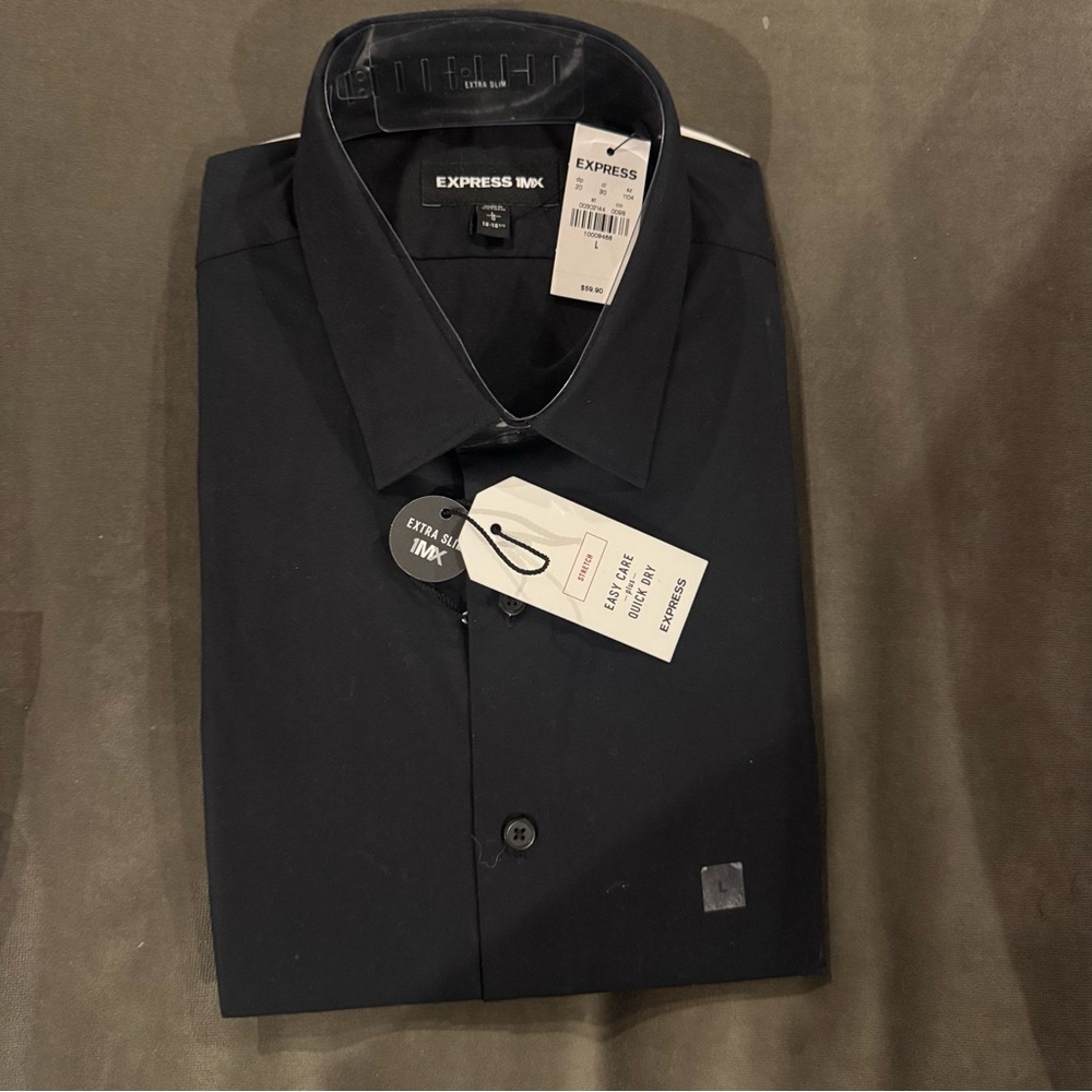 Express Men's Black Dress Shirt